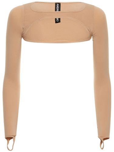 Langarm-top Aus Formendem Jersey - ANDREADAMO - Modalova