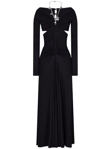 Jersey Cutout Halter Neck Long Dress - RABANNE - Modalova