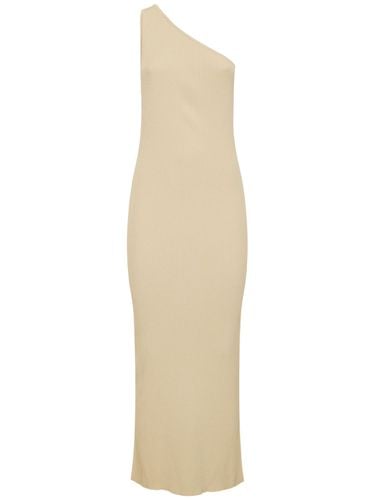 One-shoulder Ribbed Viscose Midi Dress - TOTEME - Modalova