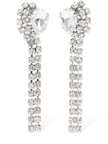 Crystal Earrings W/ Fringes - ALESSANDRA RICH - Modalova