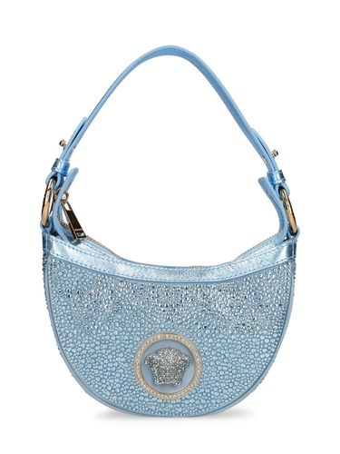 Borsa Mini Hobo Dua Lipa In Raso - VERSACE - Modalova