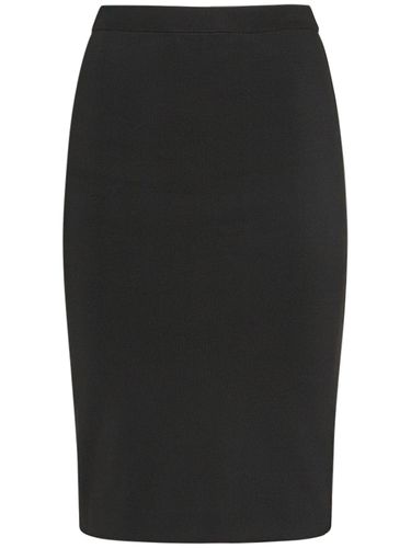 Viscose Blend Pencil Skirt - SAINT LAURENT - Modalova