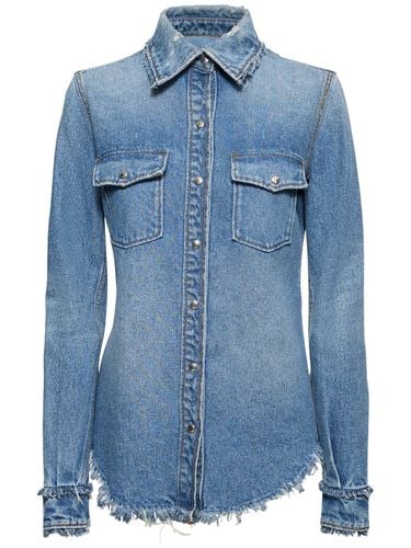 Camisa De Denim De Algodón - CHLOÉ - Modalova