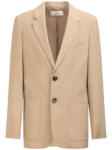 Einreihiger Blazer Aus Viskosemischung - AMI PARIS - Modalova