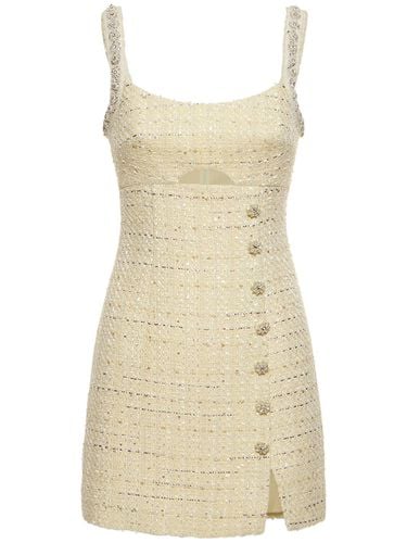 Embellished Bouclé Mini Dress - SELF-PORTRAIT - Modalova