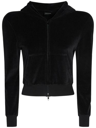 Cotton Zip Hoodie - BALENCIAGA - Modalova