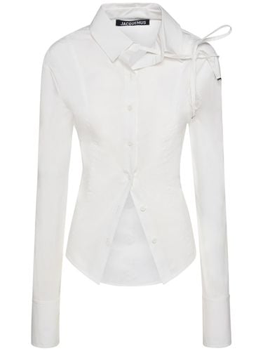 La Chemise Ruban Cotton Shirt W/ Laces - JACQUEMUS - Modalova