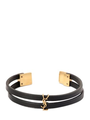 Bracciale Cassandre In Pelle - SAINT LAURENT - Modalova