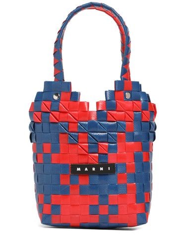 Bolso De Mano Heart Top Tejido Con Logo - MARNI JUNIOR - Modalova