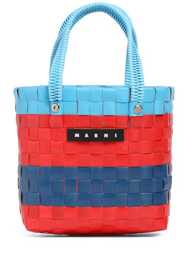 Bolso Tote Tejido Color Block Con Logo - MARNI JUNIOR - Modalova