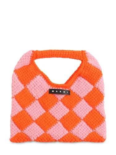 Bolso Tote Tejido Color Block Con Logo - MARNI JUNIOR - Modalova