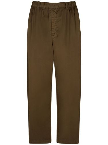 Stretch Waist Loose Cotton Pants - LEMAIRE - Modalova