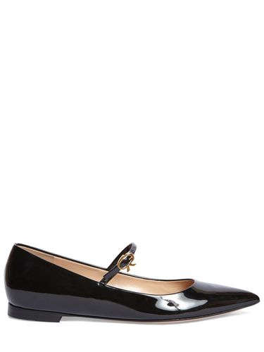 Mm Ribbon Patent Leather Maryjane Flats - GIANVITO ROSSI - Modalova