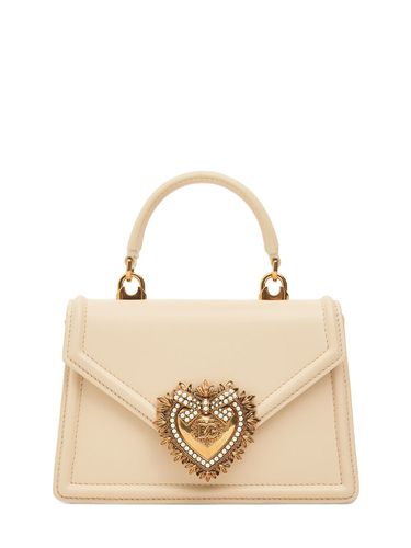 Mini Devotion Leather Top Handle Bag - DOLCE & GABBANA - Modalova