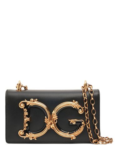 Bolso De Hombro Mini Dg Girl De Piel - DOLCE & GABBANA - Modalova