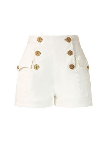 Knöpfbare Jeansshorts - BALMAIN - Modalova