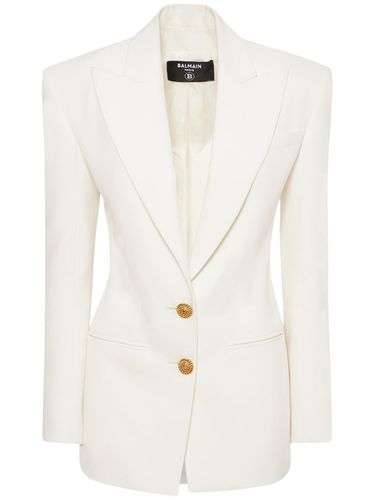 Chaqueta De Crepé - BALMAIN - Modalova