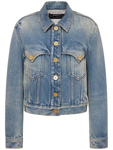 Chaqueta De Denim - BALMAIN - Modalova