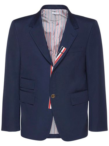 Cotton Blend Blazer - THOM BROWNE - Modalova