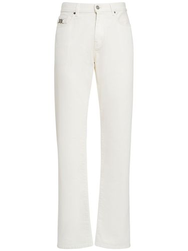 Cotton Denim Jeans - VERSACE - Modalova