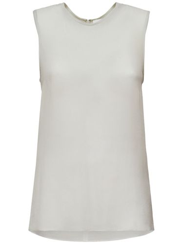 Silk Georgette Tank Top - AMI PARIS - Modalova