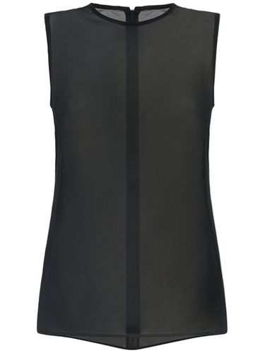 Tank Top In Seta Georgette - AMI PARIS - Modalova