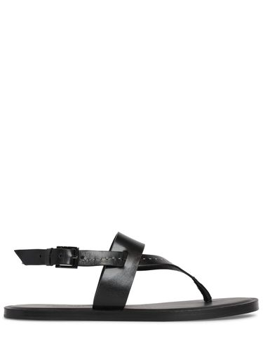 Mm Leather Thong Thong Sandals - MAX MARA - Modalova