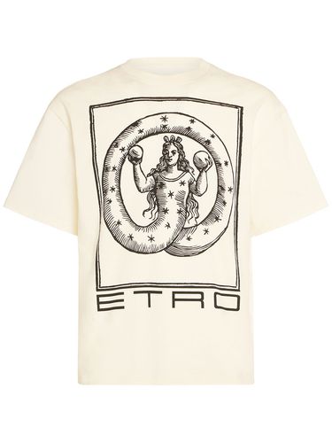 Logo Cotton T-shirt - ETRO - Modalova