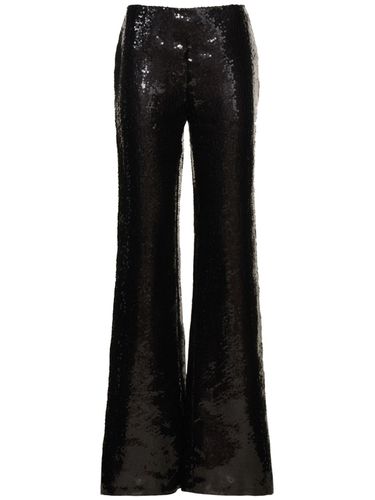 Sequined High Rise Flared Pants - ALBERTA FERRETTI - Modalova