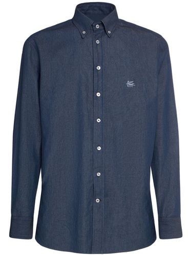 Logo Cotton Shirt - ETRO - Modalova