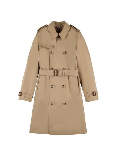 Trench De Gabardina De Algodón - BURBERRY - Modalova