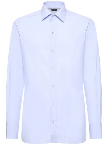 Camicia Slim Fit In Popeline - TOM FORD - Modalova