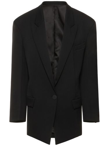 Blazer Monopetto Glen In Serge Di Lana - THE ATTICO - Modalova