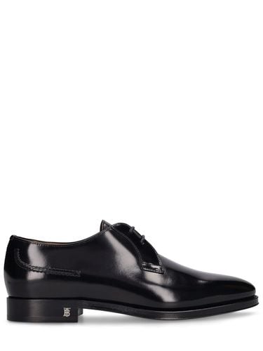 Simon Leather Lace-up Derby Shoes - BURBERRY - Modalova