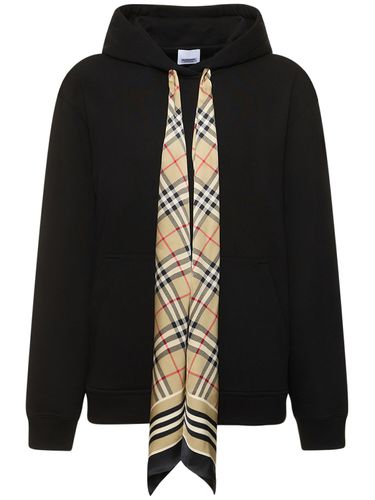 Sudadera De Jersey Con Capucha Y Bufanda - BURBERRY - Modalova