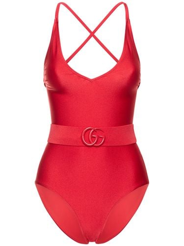 Sparkling Stretch Jersey Swimsuit - GUCCI - Modalova