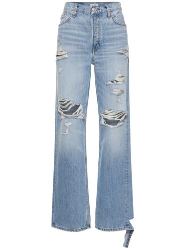 Loose Long Cotton Denim Jeans - RE/DONE - Modalova