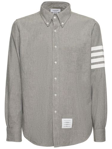 Gerades Chambray-shirt - THOM BROWNE - Modalova