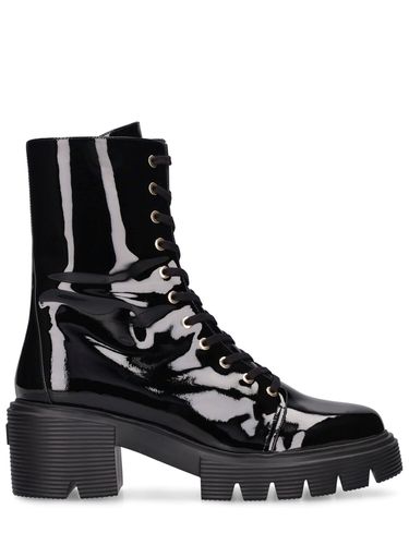 Mm Soho Patent Leather Combat Boots - STUART WEITZMAN - Modalova