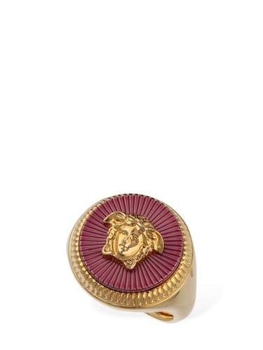 Anello Medusa Smaltato - VERSACE - Modalova