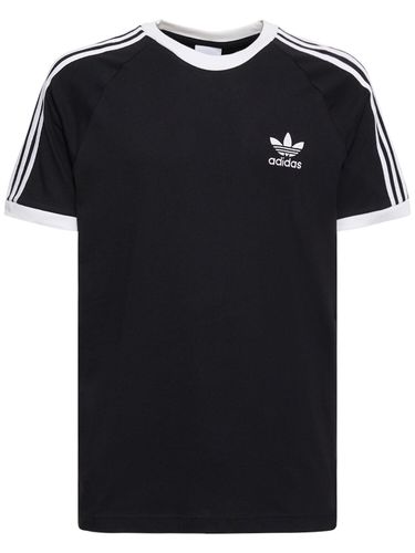 Camiseta De Algodón Con 3 Bandas - ADIDAS ORIGINALS - Modalova