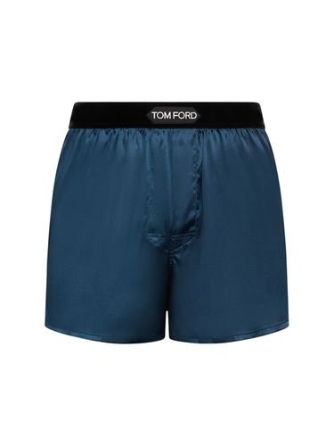 Calzoncillos Bóxer De Satén De Seda - TOM FORD - Modalova