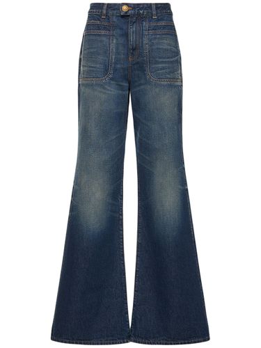 Jeans Acampanados De Denim - BALMAIN - Modalova