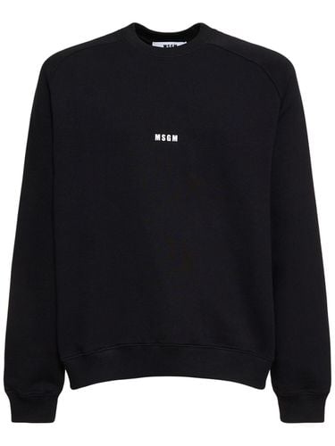 Sudadera De Rizo Francés Con Logo - MSGM - Modalova