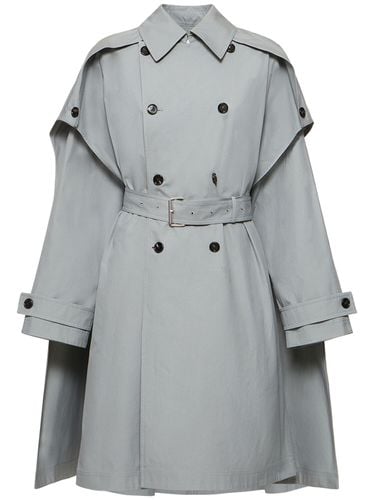 Trenchcoat-cape Aus Baumwollcanvas - BOTTEGA VENETA - Modalova