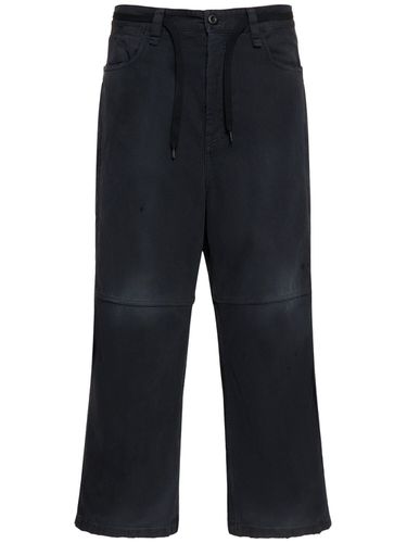 Pantaloni Cropped In Cotone - BALENCIAGA - Modalova