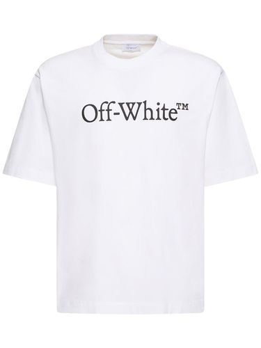 T-shirt Big Bookish Skate In Cotone - OFF-WHITE - Modalova