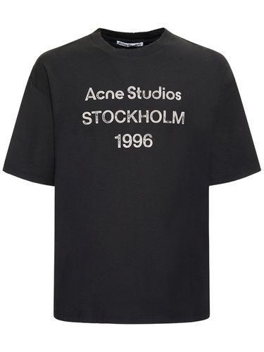 Camiseta De Algodón - ACNE STUDIOS - Modalova