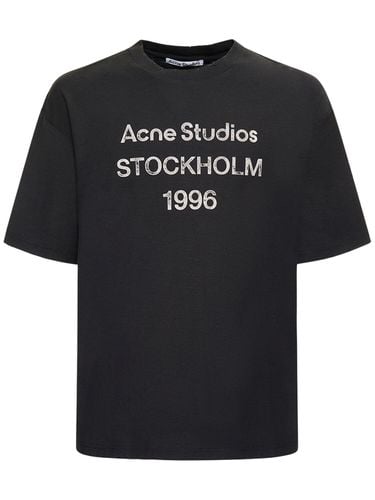 T-shirt Aus Baumwolle „exford 1996“ - ACNE STUDIOS - Modalova