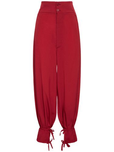 High Rise Wide Crepe Pants - ALEXANDRE VAUTHIER - Modalova